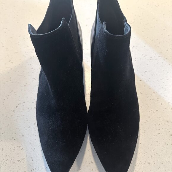 Paul Green black suede and leather booties US 9 - Picture 1 of 5